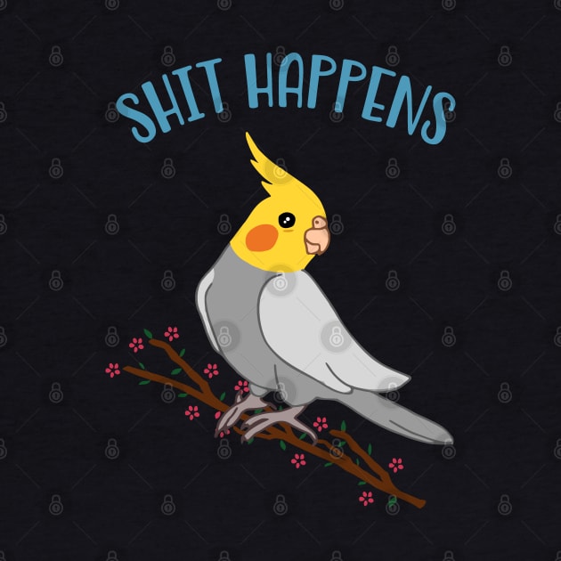 shit happens - cockatiel doodle by FandomizedRose